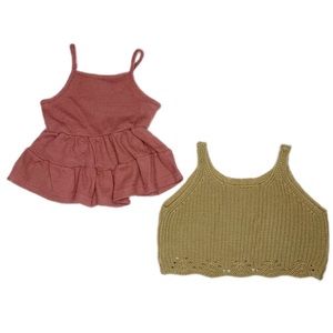 Toddler Girl Tank Tops Set of 2 / Size 3T (100)